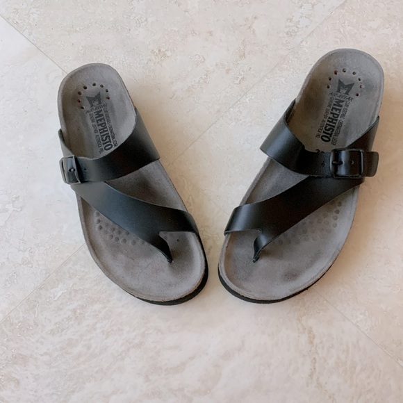 Mephisto Shoes - Mephisto Black Leather Helen slide-on sz 38